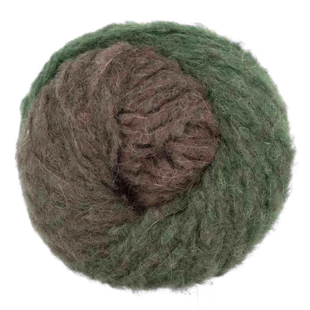 Gründl Dolce Alpaca Degradé, Farbe 07  tannengrün graugrün walnuss – Alpaka, Merino und Synthetik bei Lieblingsgarn