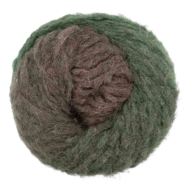 Gründl Dolce Alpaca Degradé, Farbe 07  tannengrün graugrün walnuss – Alpaka, Merino und Synthetik bei Lieblingsgarn