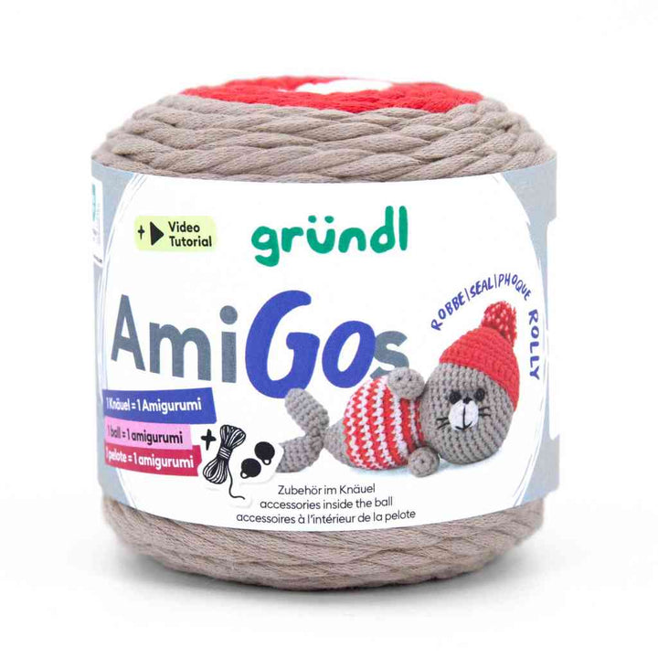 Gründl 6 -Robbe Rolly Gründl AmiGos Wolle Lieblingsgarn