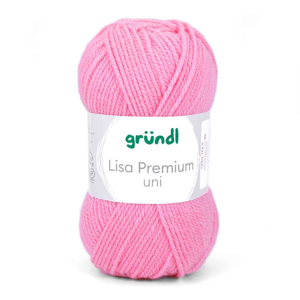 Gründl Lisa Premium Uni, Farbe 31  rosa – Synthetik bei Lieblingsgarn