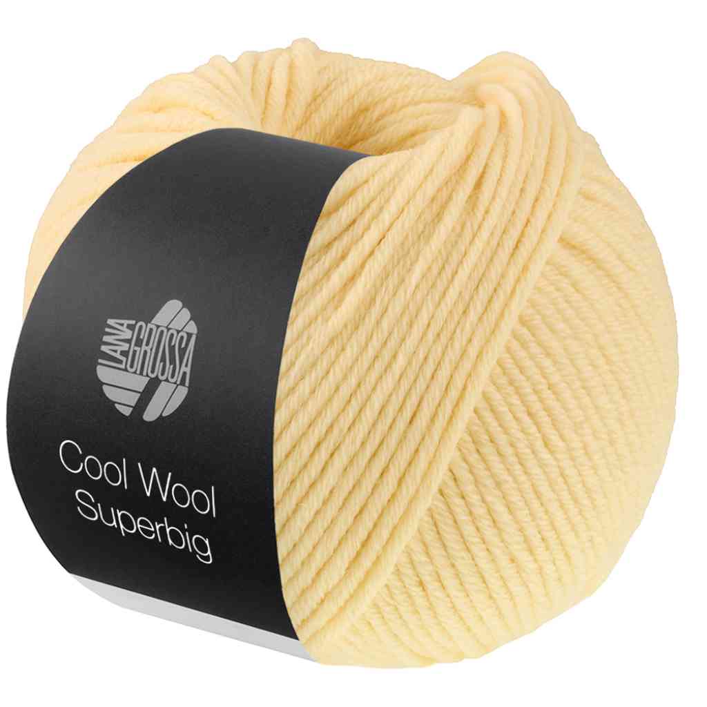 Lana Grossa 49 - Blassgelb Lana Grossa Cool Wool Superbig Uni Lieblingsgarn