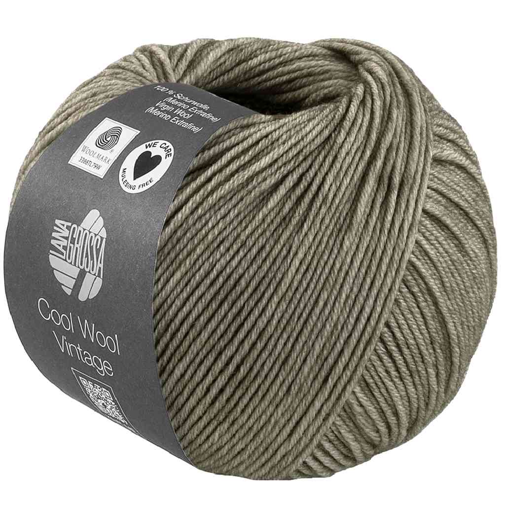 Lana Grossa 7395 - Zementgrau Lana Grossa Cool Wool Vintage Lieblingsgarn