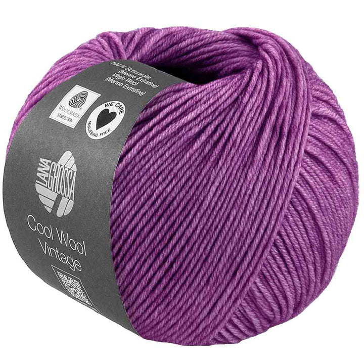 Lana Grossa 7396 - Rotviolett Lana Grossa Cool Wool Vintage Lieblingsgarn