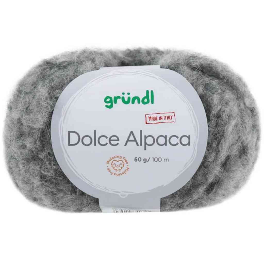 Gründl Dolce Alpaca, Farbe 21  grau – Alpaka, Merino und Synthetik bei Lieblingsgarn