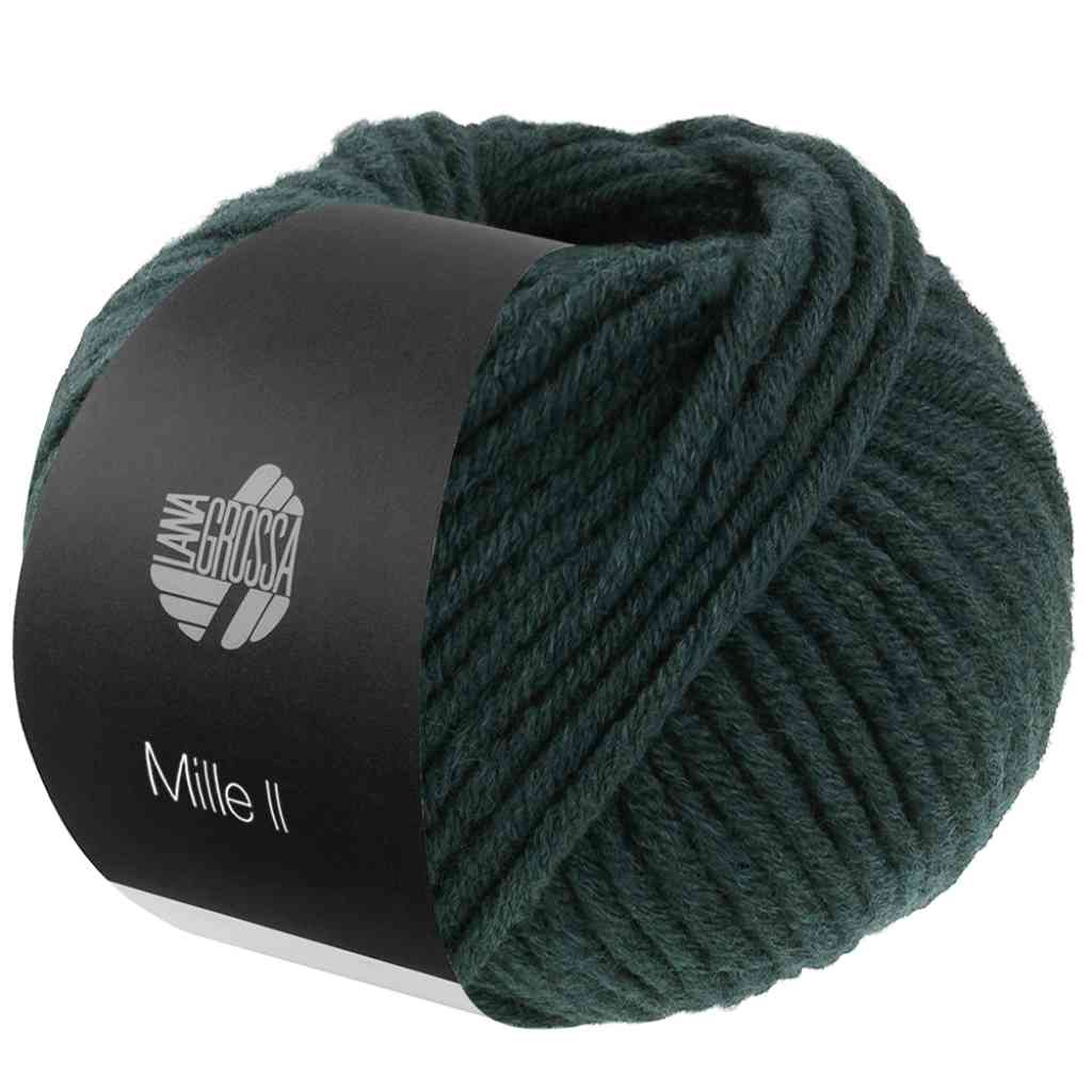 Lana Grossa 179 - Schwarzgrün Lana Grossa Mille II 50g Lieblingsgarn