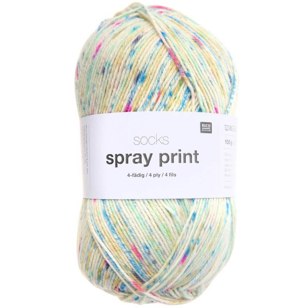 Rico Design Socks Spray Print