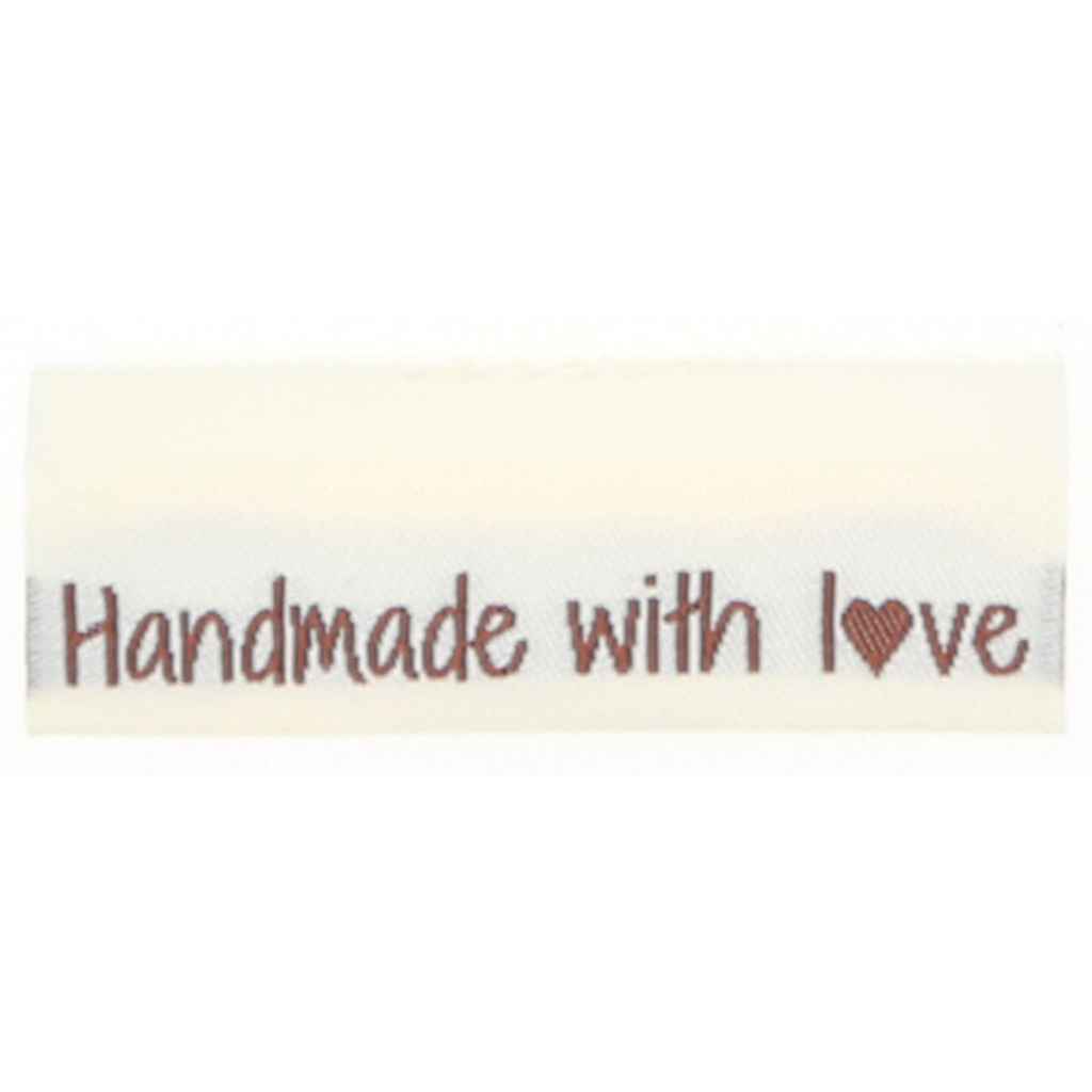 Go Handmade Handmade with Love Go Handmade Gewebte Label 35 x 19 mm Lieblingsgarn