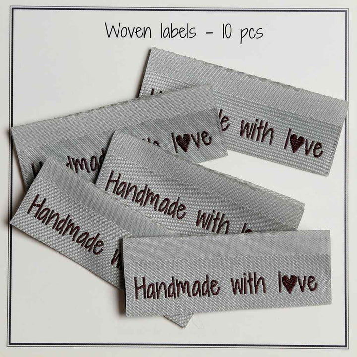 Go Handmade Handmade with Love Go Handmade Gewebte Label 50x11,5mm Lieblingsgarn