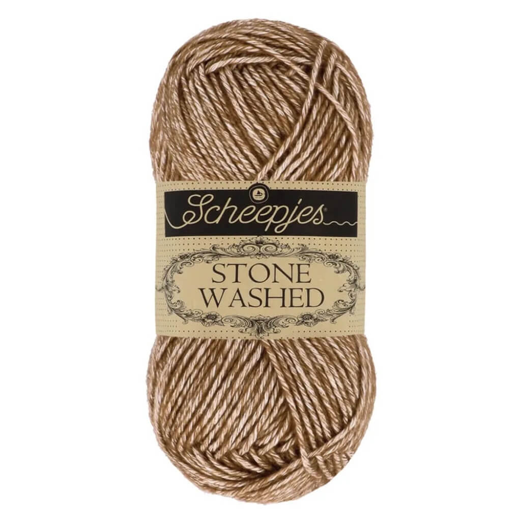 Scheepjes 822 Brown Agate Scheepjes Stone Washed Lieblingsgarn