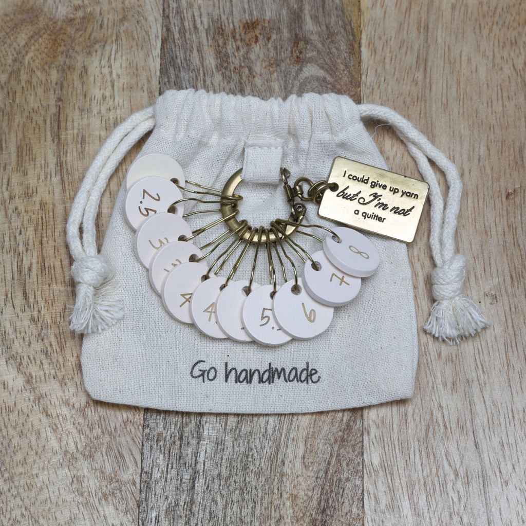 Go handmade Maschenmarkierer mit Zahlen