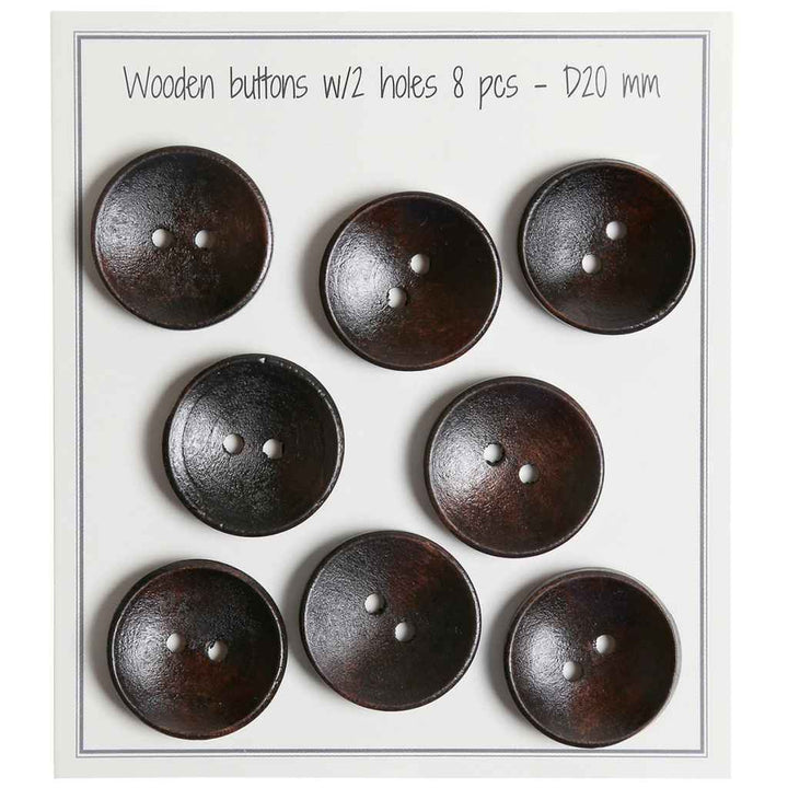 Go Handmade 20 mm / Dark Brown Go Handmade Holzknöpfe Deep Lieblingsgarn