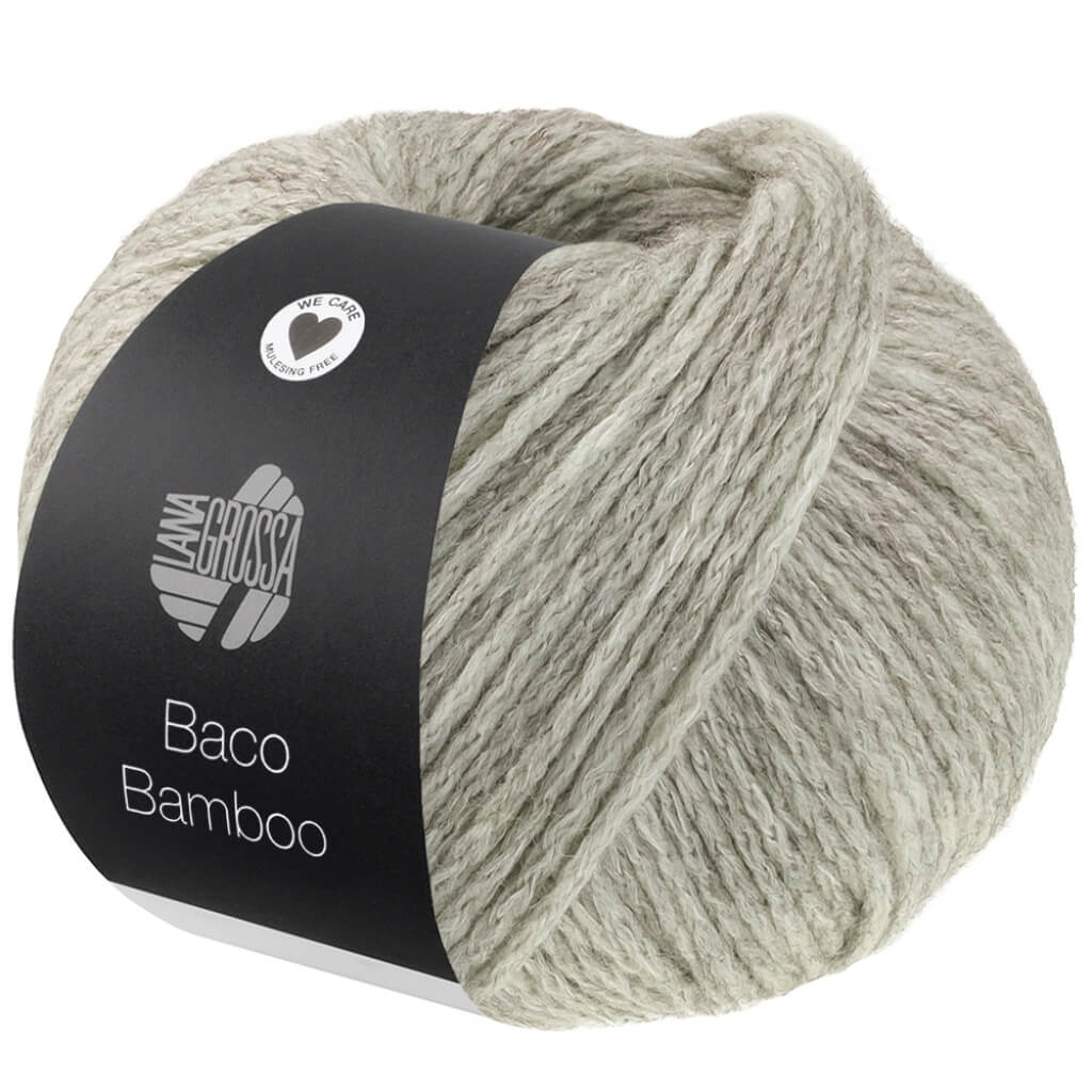 Lana Grossa 6 - Grünbeige Lana Grossa Baco Bamboo Lieblingsgarn