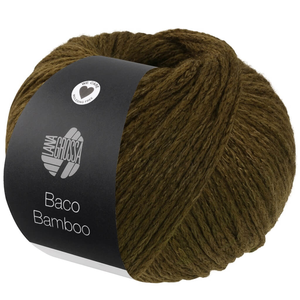 Lana Grossa 7 - Dunkeloliv Lana Grossa Baco Bamboo Lieblingsgarn