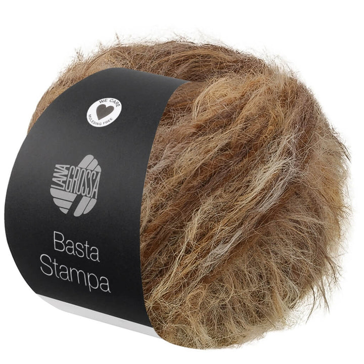 Lana Grossa 209 - Beige/Camel/Taupe/Graubraun Lana Grossa Basta Stampa Lieblingsgarn