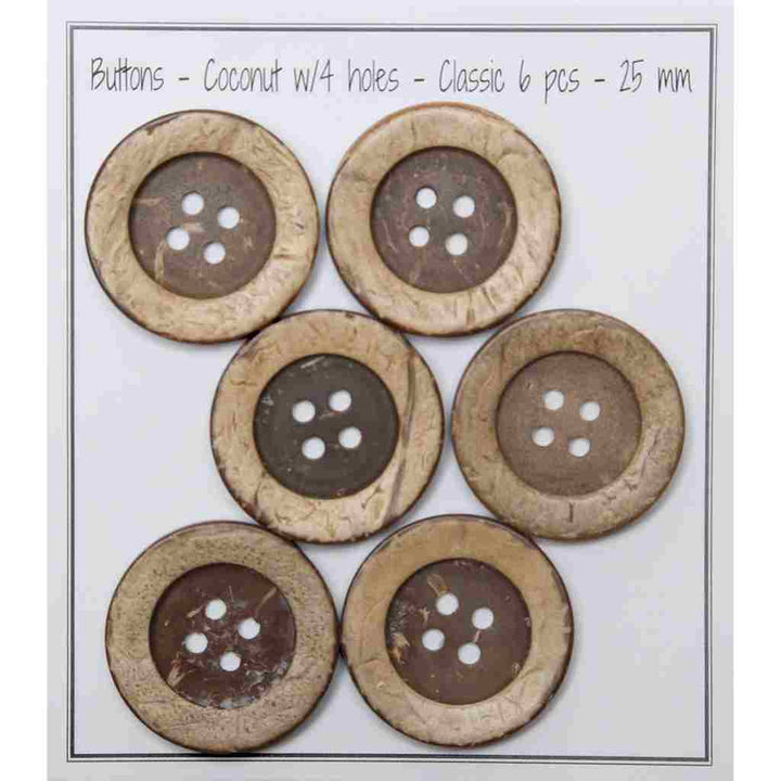 Go Handmade 25 mm Go Handmade Kokosknöpfe  - Classic Lieblingsgarn