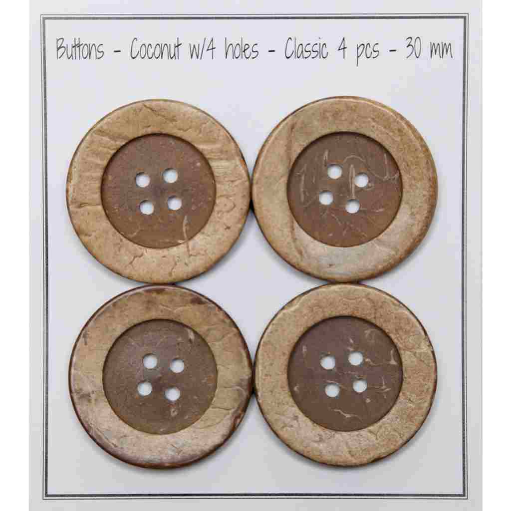 Go Handmade 30 mm Go Handmade Kokosknöpfe  - Classic Lieblingsgarn