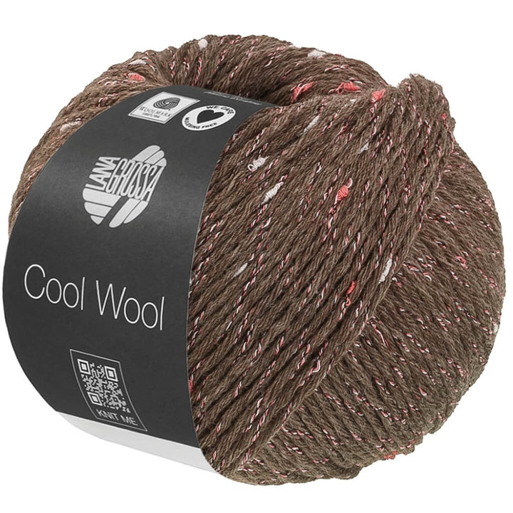 Lana Grossa 111 - Graubraun Lana Grossa Cool Wool Big Dots Lieblingsgarn