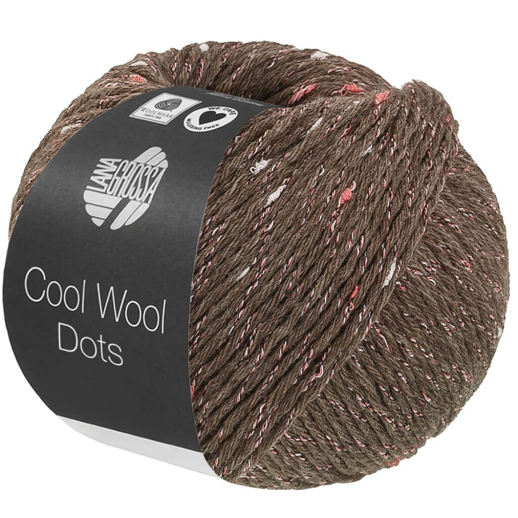 Lana Grossa 11 - Graubraun Lana Grossa Cool Wool Dots Lieblingsgarn