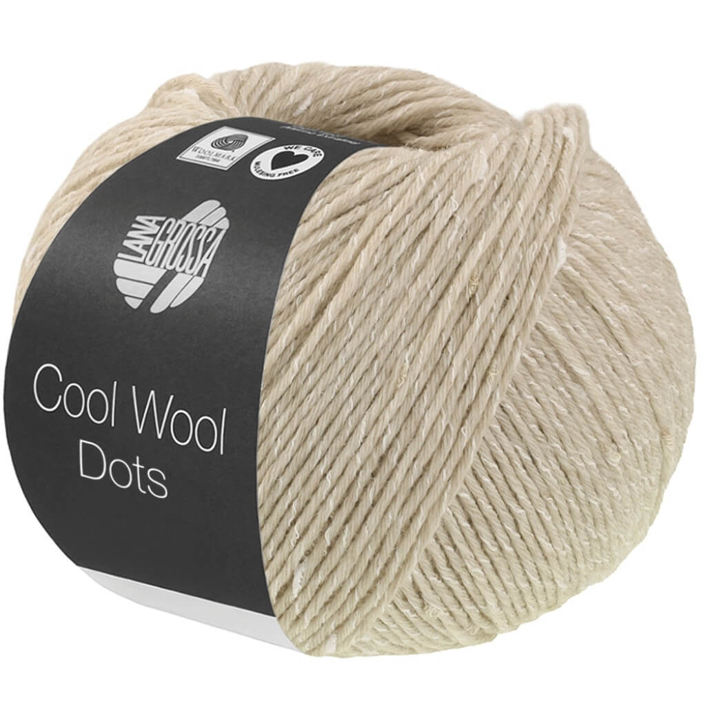 Lana Grossa 12 - Natur Lana Grossa Cool Wool Dots Lieblingsgarn