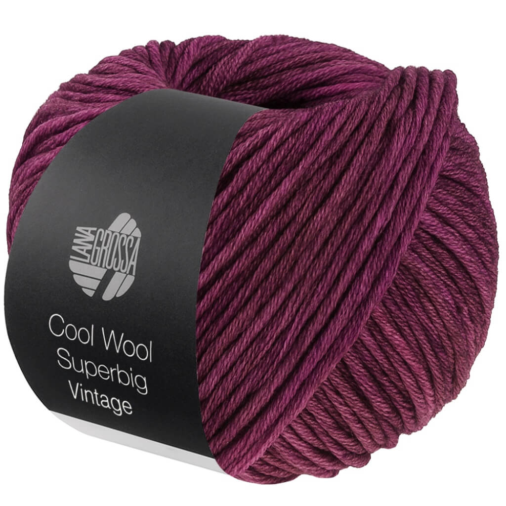 Lana Grossa 7265 - Pflaume Lana Grossa Cool Wool Superbig Vintage Lieblingsgarn