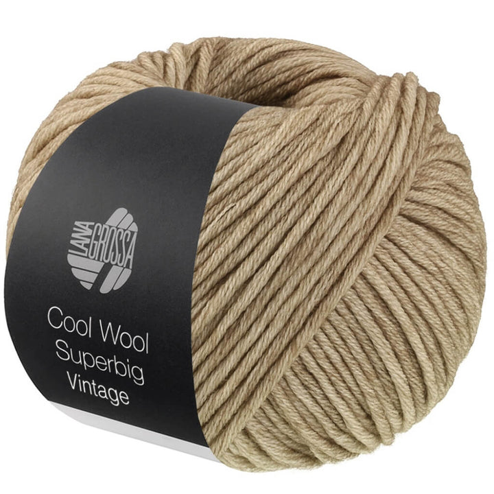 Lana Grossa 7282 - Sandbeige Lana Grossa Cool Wool Superbig Vintage Lieblingsgarn