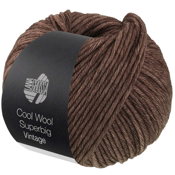 Lana Grossa 7284 - Dunkelbraun Lana Grossa Cool Wool Superbig Vintage Lieblingsgarn