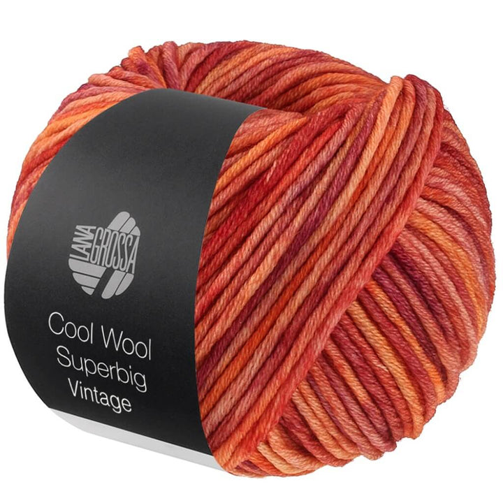 Lana Grossa 7288 - Lachs/Orange/ Rost/Burgund Lana Grossa Cool Wool Superbig Vintage Lieblingsgarn