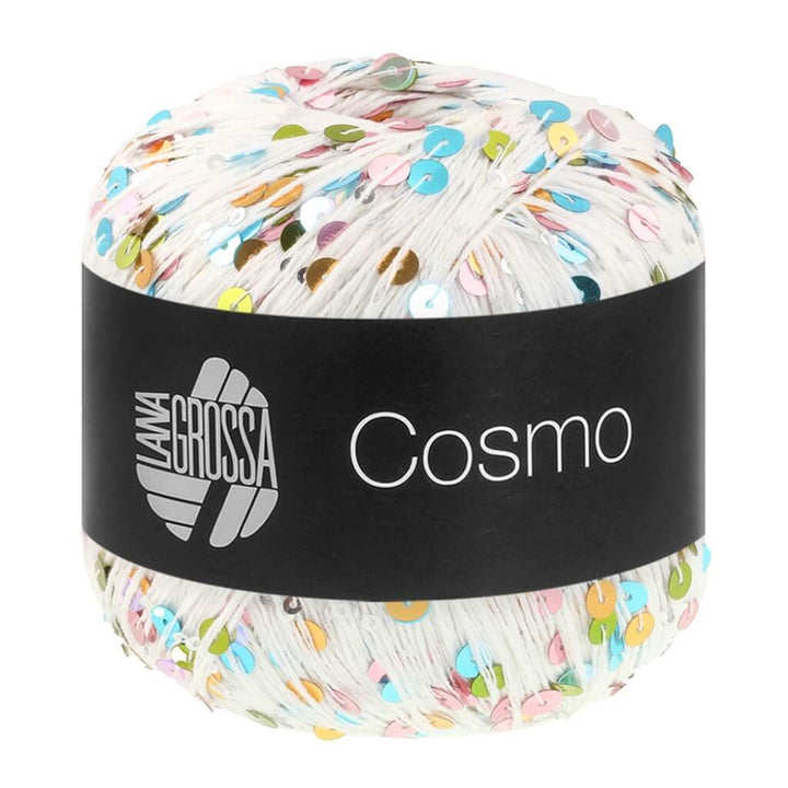 Lana Grossa 38 - Creme/Pailletten bunt Lana Grossa Cosmo Lieblingsgarn