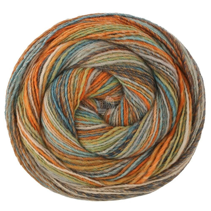 Lana Grossa 522 - Oliv/Beige/Ocker/Dunkel-/Hellgrau/Türkis/ Orange/Mint Lana Grossa Gomitolo Disegno Lieblingsgarn