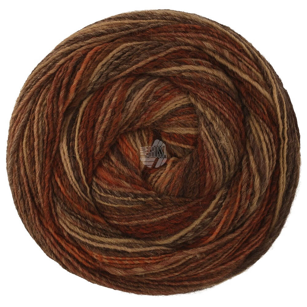 Lana Grossa 525 - Burgund/Beige/Rost/Taupe/Dunkel-/Grau-/ Schwarzbraun Lana Grossa Gomitolo Disegno Lieblingsgarn