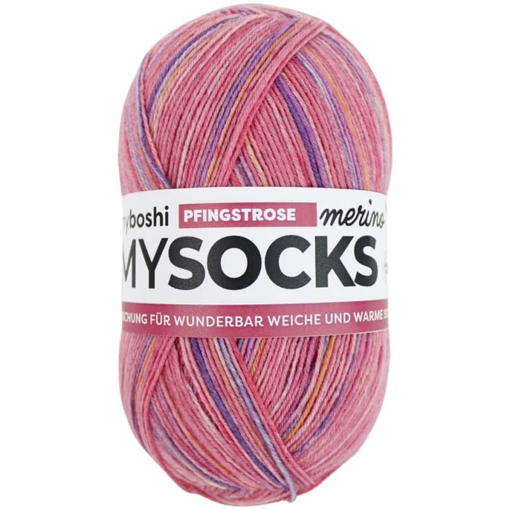 myBoshi Pfingstrose myboshi mysocks Merino Lieblingsgarn