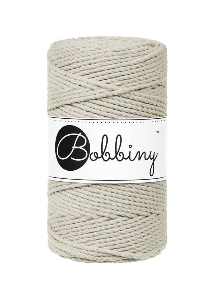 Bobbiny Pale Olive Bobbiny Makramee Garn 3mm gedreht Lieblingsgarn