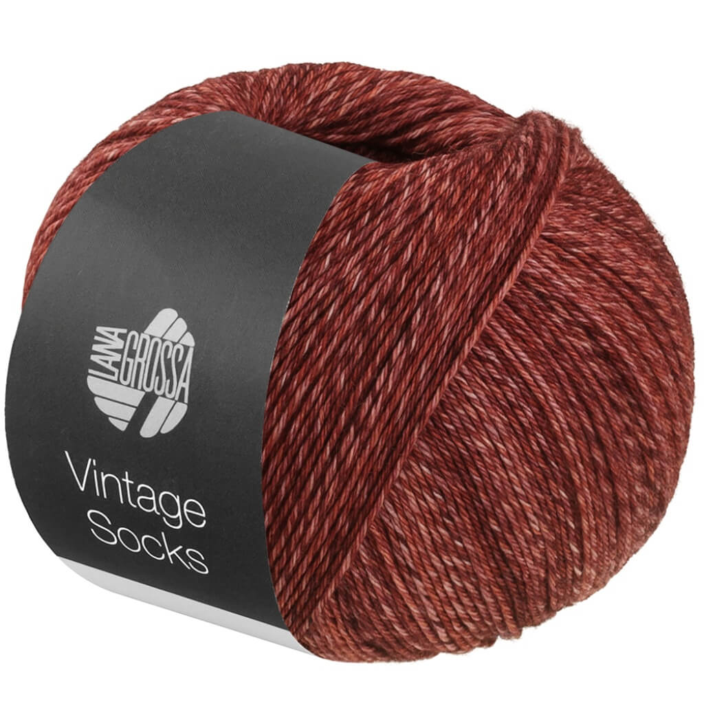 Lana Grossa 1023 - Terrakotta/Rotbraun meliert Lana Grossa Vintage Socks Lieblingsgarn