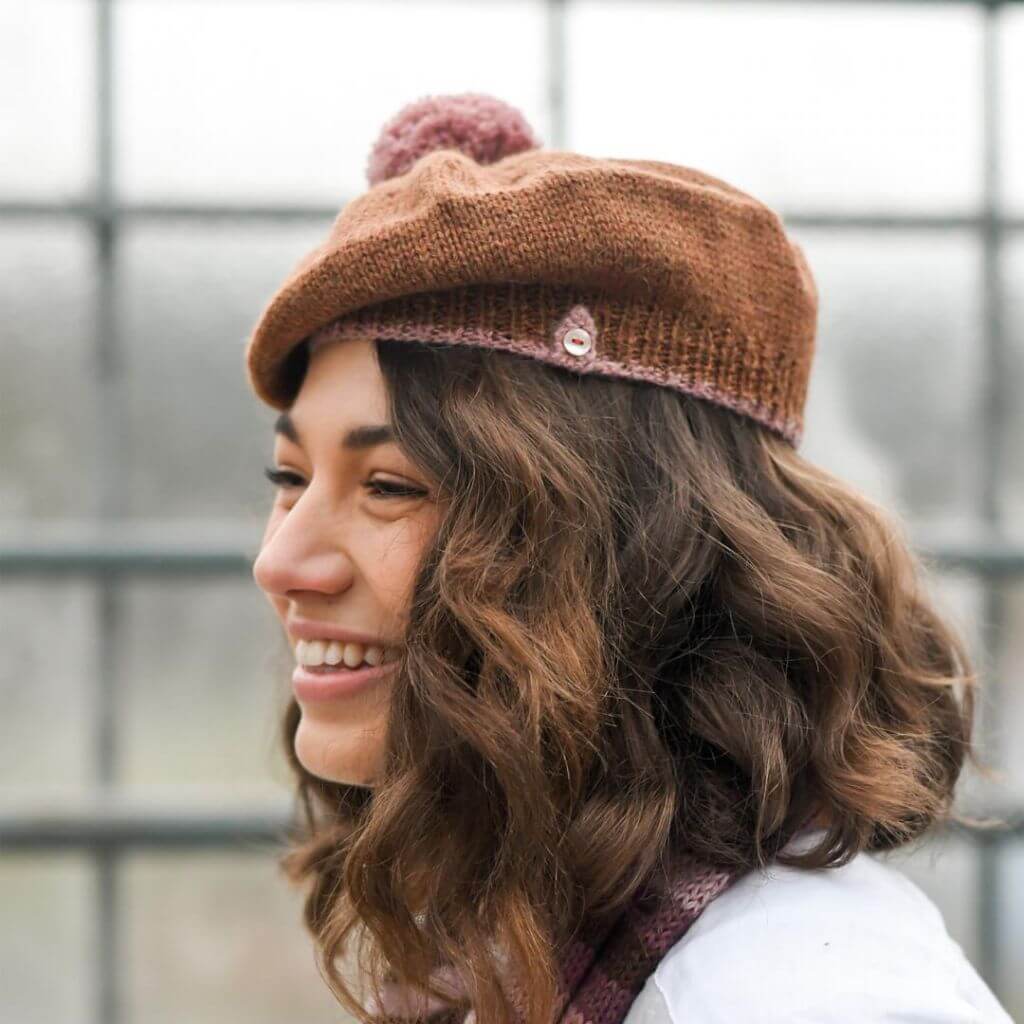 BC Garn Mütze Bente Beret Strickanleitung - BC Garn (PDF) Lieblingsgarn