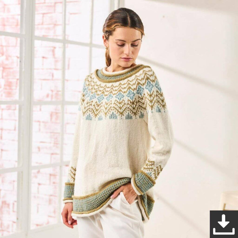 BC Garn Pullover Solveig Strickanleitung - BC Garn Lieblingsgarn