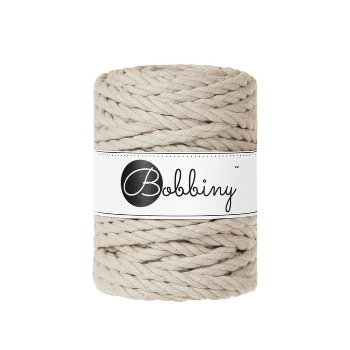 Bobbiny Beige Bobbiny Makramee Garn 9 mm x 30 m gedreht Lieblingsgarn