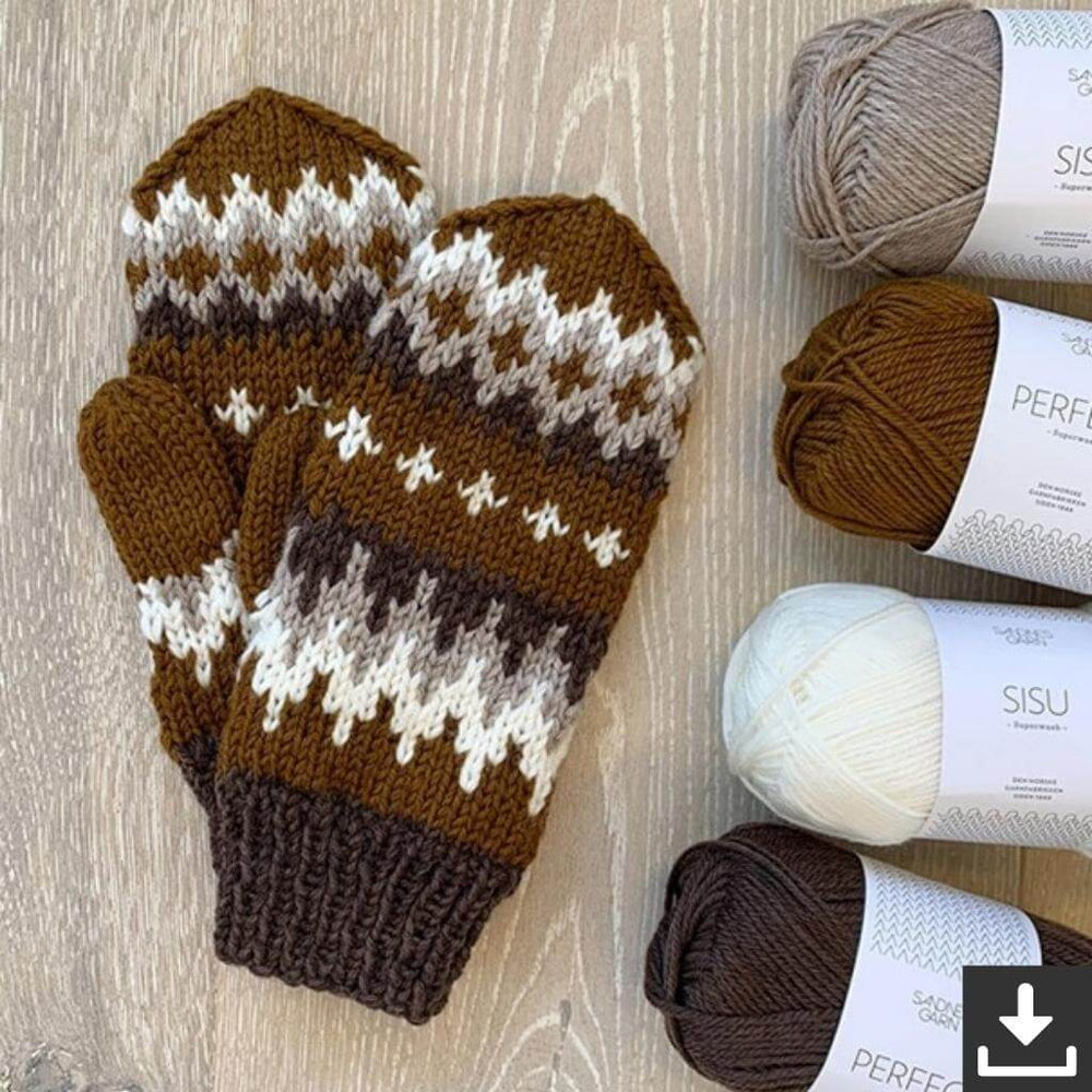 Sandnes Garn Pattern Fäustlinge Bernies Mittens Strickanleitung - Sandnes Garn (PDF) Lieblingsgarn
