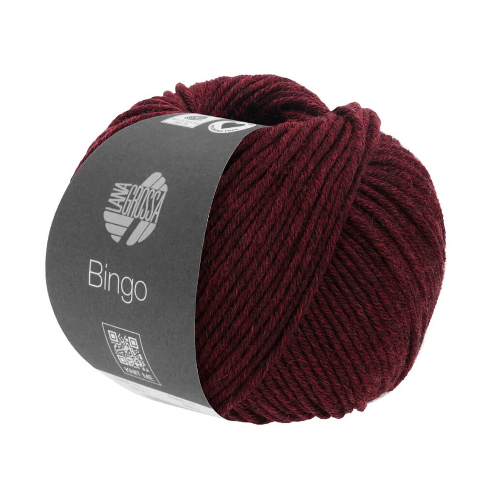 Lana Grossa Stricken & Häkeln 1006 - Schwarzrot meliert Lana Grossa Bingo 50g Lieblingsgarn