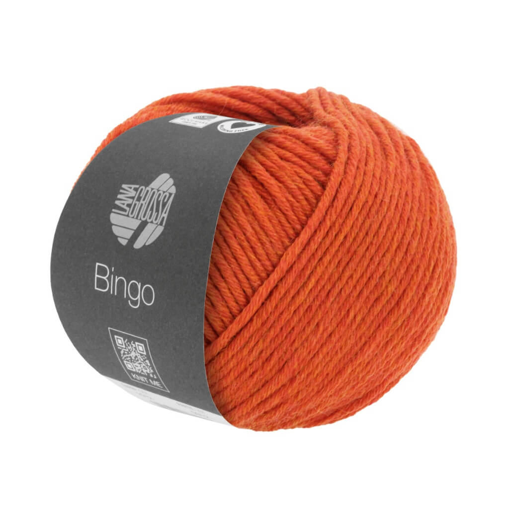 Lana Grossa Stricken & Häkeln 1010 - Rotorange meliert Lana Grossa Bingo 50g Lieblingsgarn