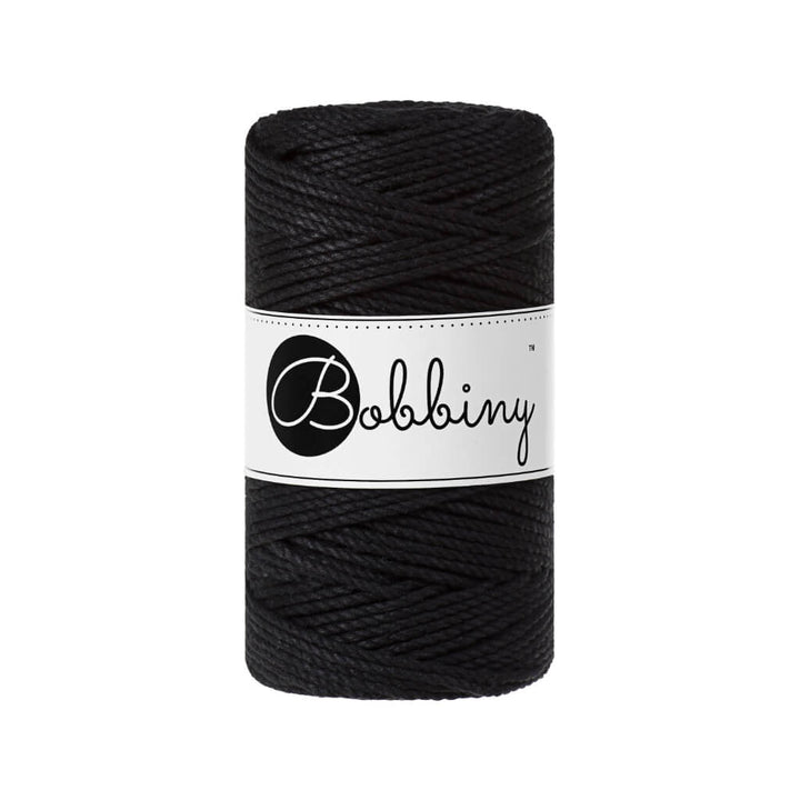 Bobbiny Black Bobbiny Makramee Garn 3mm gedreht Lieblingsgarn