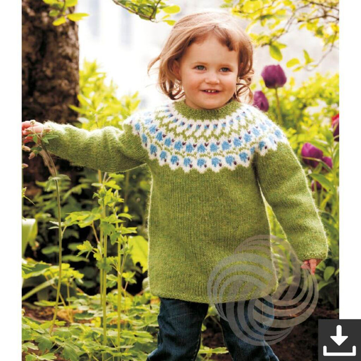 Lopi Pattern Kinderpullover Bláklukka Strickanleitung - Lopi (PDF) Lieblingsgarn