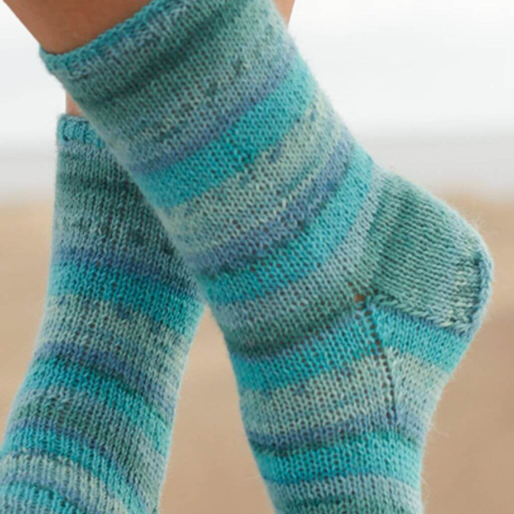 Drops Blue Notes Socken Strickanleitung - Drops Design (PDF) Lieblingsgarn