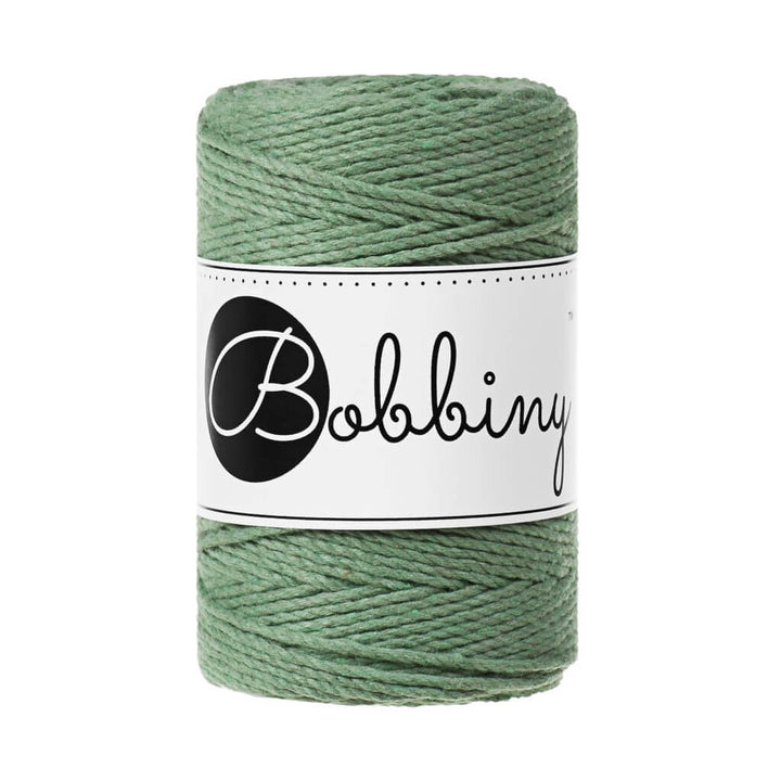 Bobbiny Eucalyptus Green Bobbiny Makramee Garn 1,5 mm x 100 m gedreht Lieblingsgarn