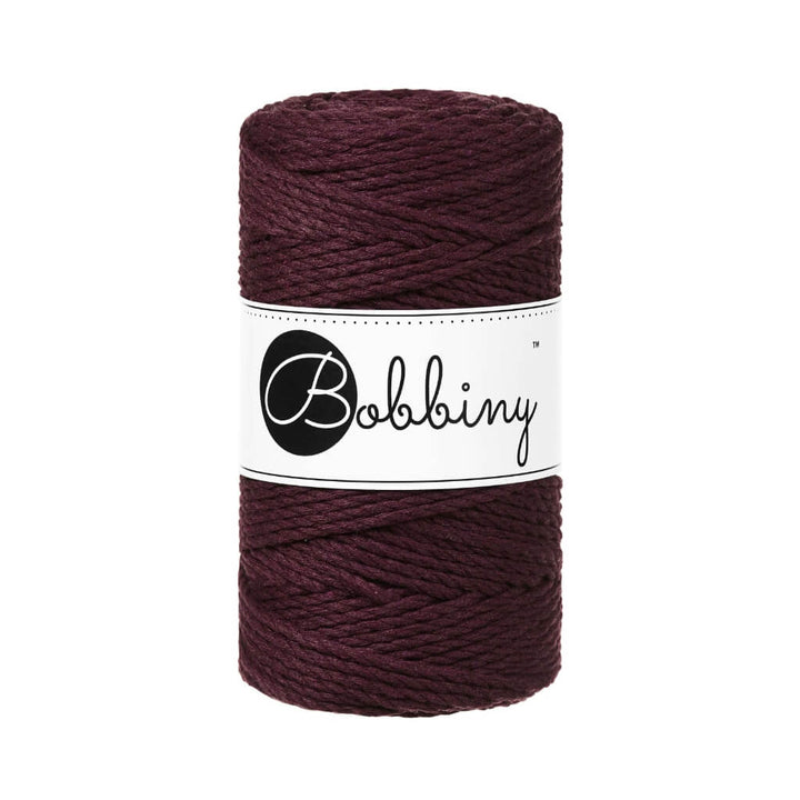 Bobbiny Burgundy Bobbiny Makramee Garn 3mm gedreht Lieblingsgarn