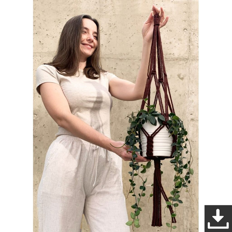 Bobbiny Blumenampel Makrameeanleitung EN - Bobbiny (PDF) Lieblingsgarn