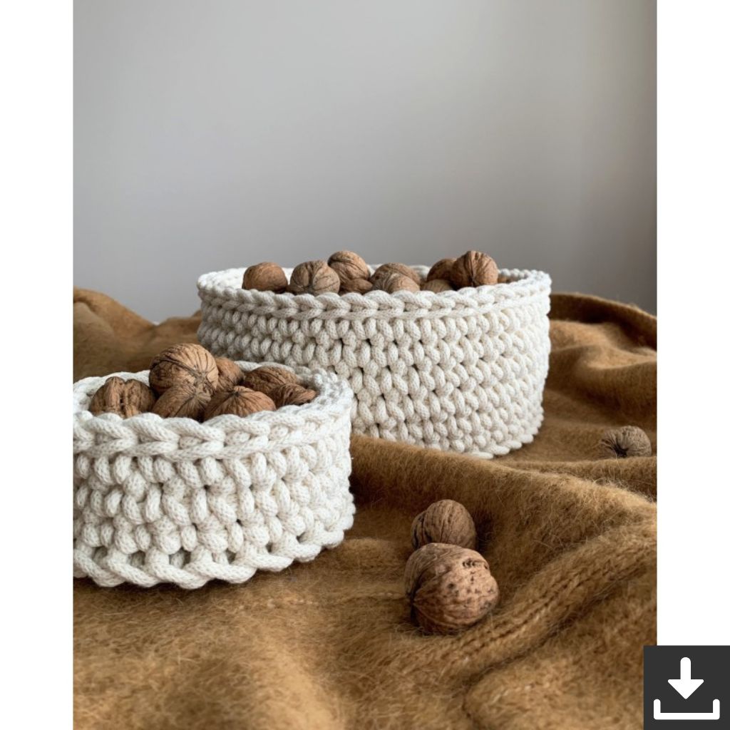 Bobbiny Häkelkörbe Häkelanleitung EN - Bobbiny (PDF) Lieblingsgarn