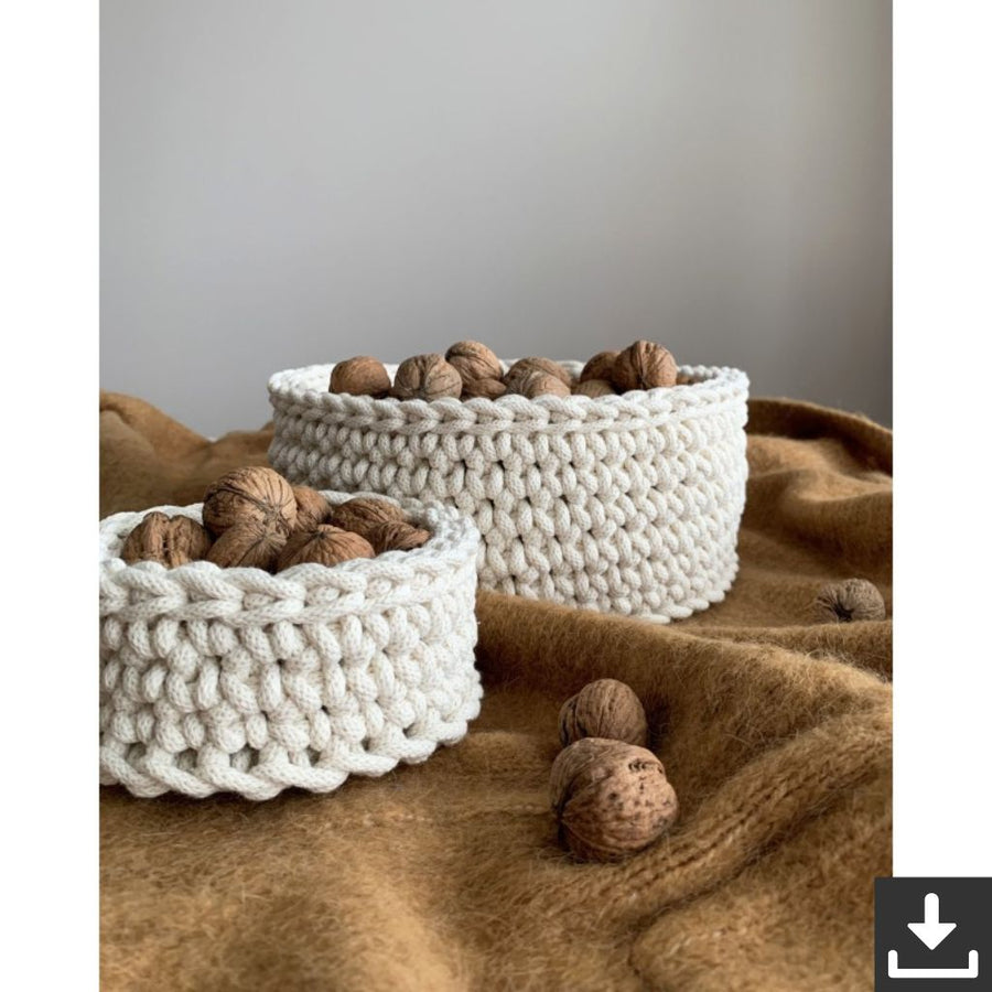 Bobbiny Häkelkörbe Häkelanleitung EN - Bobbiny (PDF) Lieblingsgarn