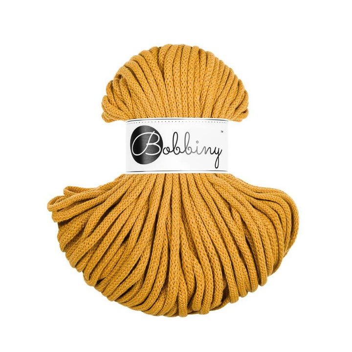 Bobbiny Makrameegarn Mustard Bobbiny Premium Kordel 5 mm x 50 m Lieblingsgarn