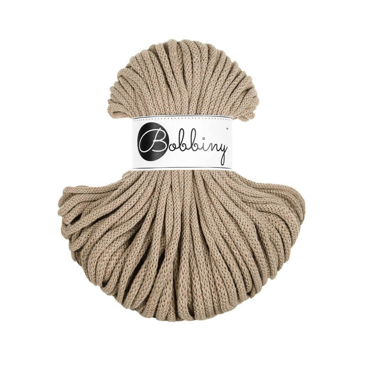 Bobbiny Makrameegarn Sand Bobbiny Premium Kordel 5 mm x 50 m Lieblingsgarn