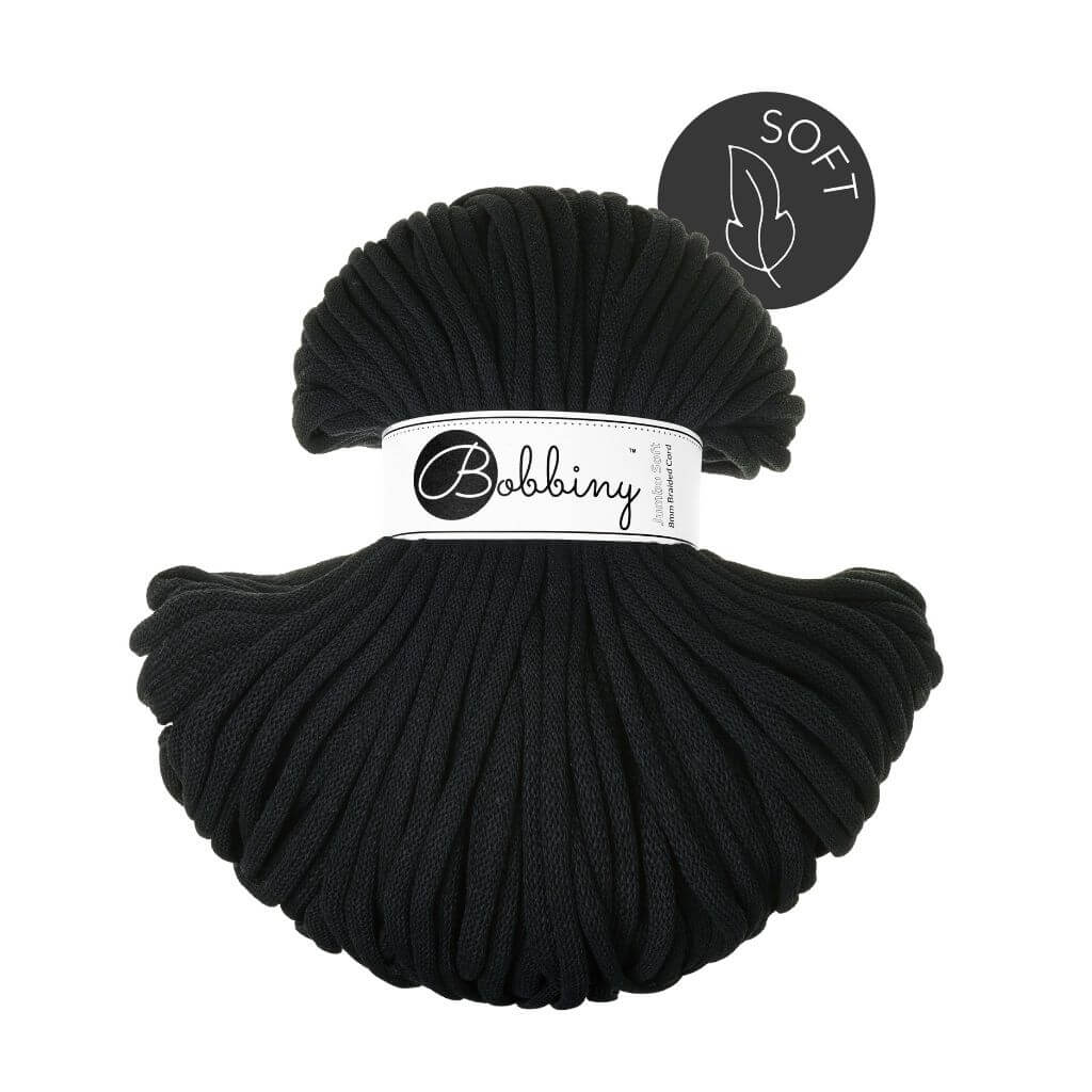 Bobbiny Black Bobbiny Jumbo Soft Kordel 8 mm x 100 m Lieblingsgarn